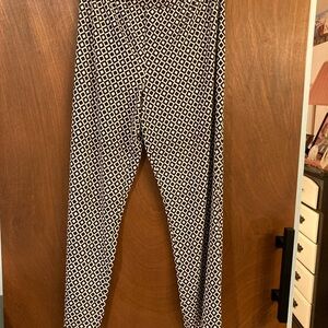 Geometric Patterned Dress Pants